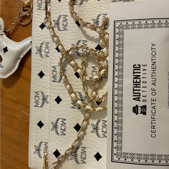 MCM White Clutch Purse - Picture 5 of 5